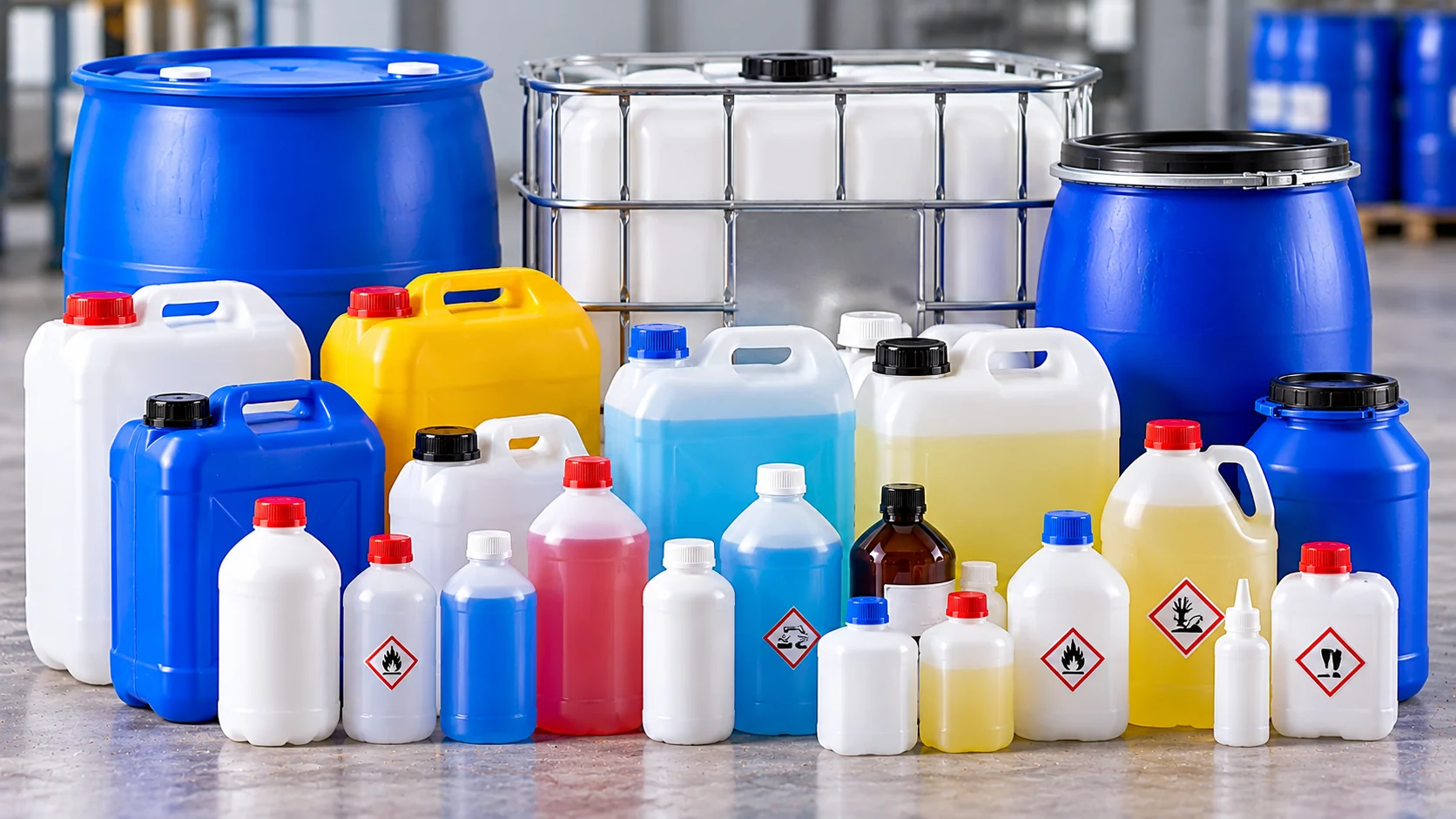 Industrial Chemical Bottles supplied by N&T E-commerce