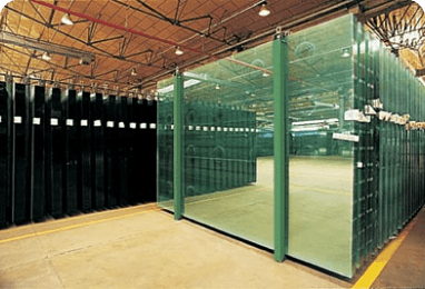 Flat glass panels for building applications