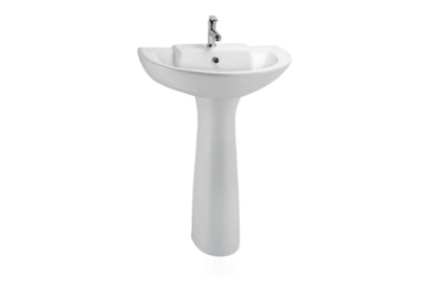 White ceramic sanitary ware set