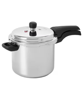 Stainless steel and aluminium pressure cookers