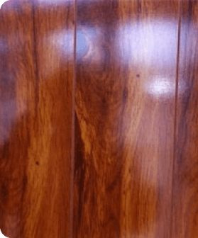 Glossy wood-look ceramic tiles