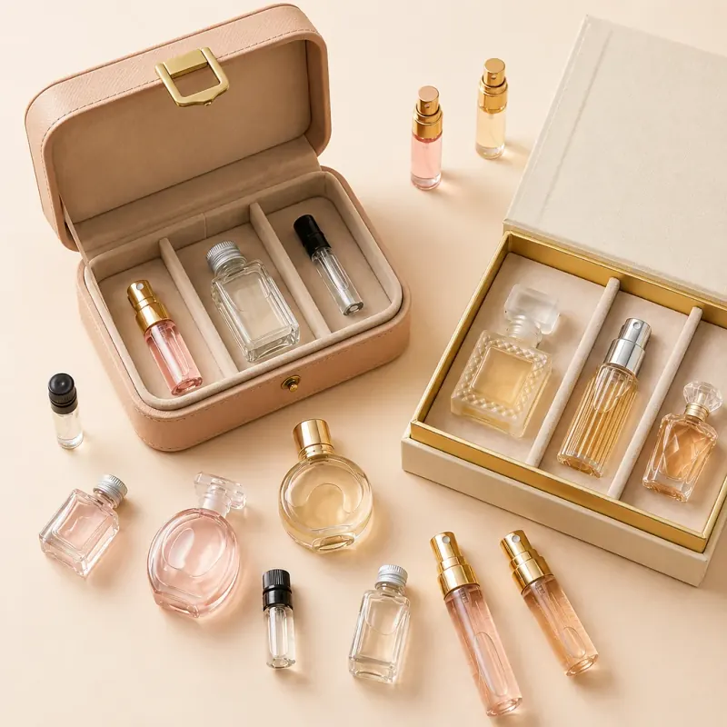 Mini perfume glass bottles for samples, travel packs and promotional fragrances in Libya