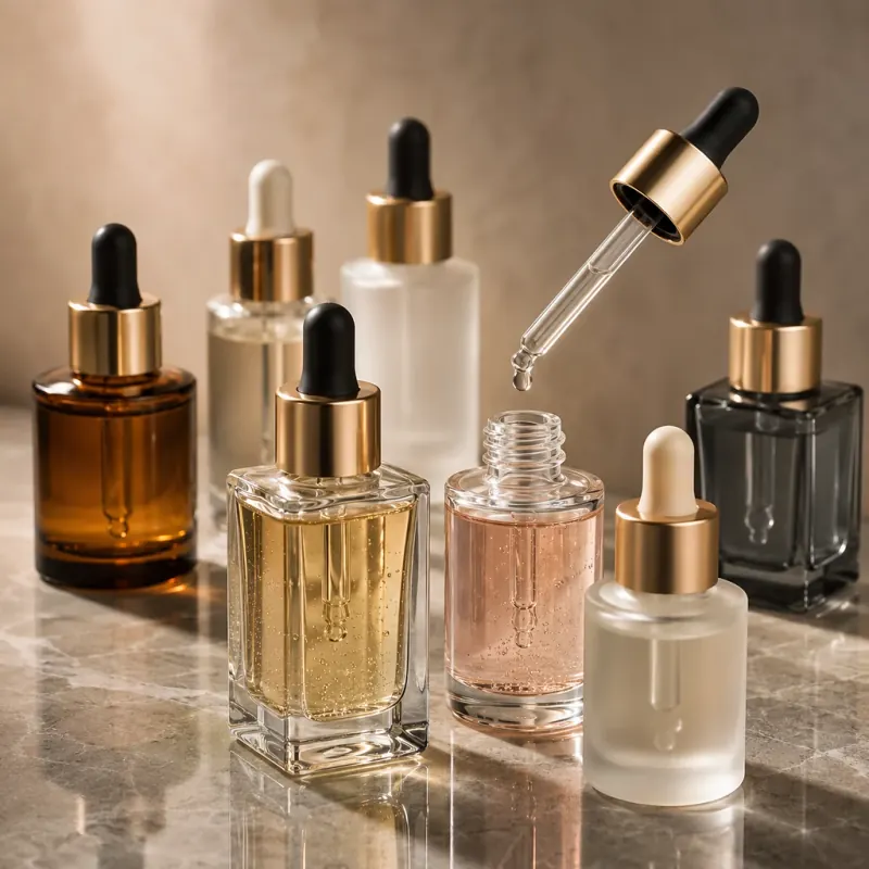 Cosmetic Dropper Bottles for Libya Premium glass dropper bottles for facial serums, oils and skincare formulations in Libya