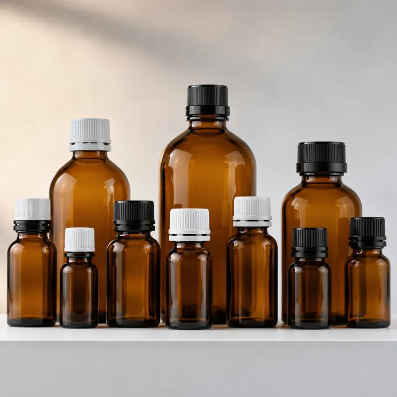 Amber pharmaceutical glass bottles for medicines syrups and chemical packaging in Tonga