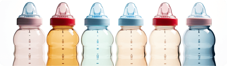 HDPE baby feeding bottles supplied by N&T E-commerce