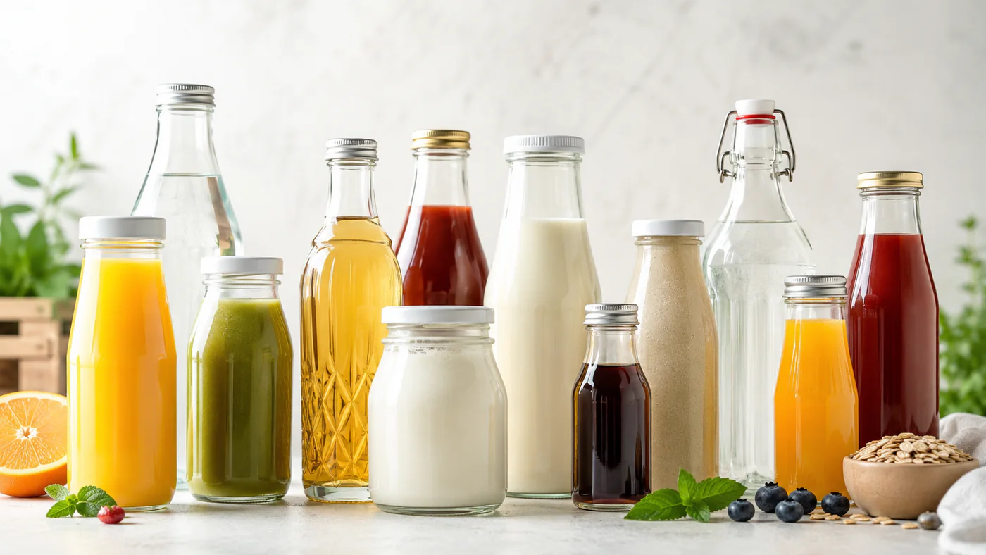 Glass bottles for food and beverage packaging in Polatli, Turkey