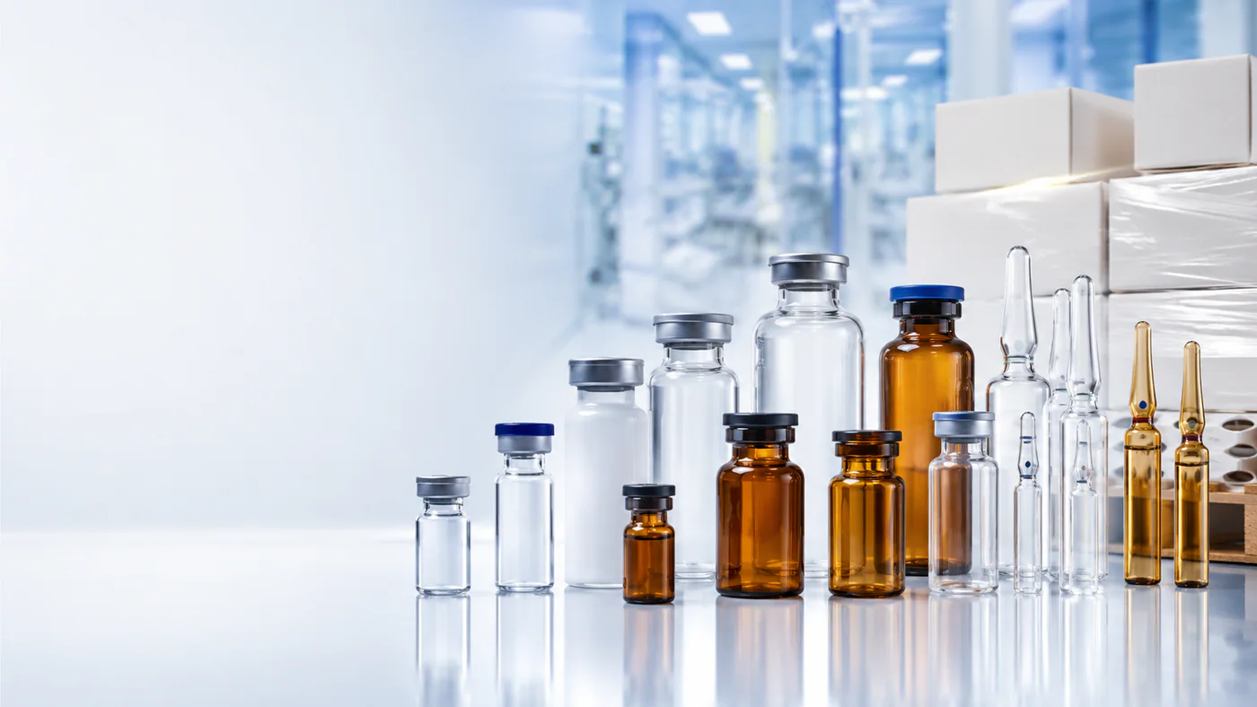 Glass vials and ampoules for pharmaceutical packaging