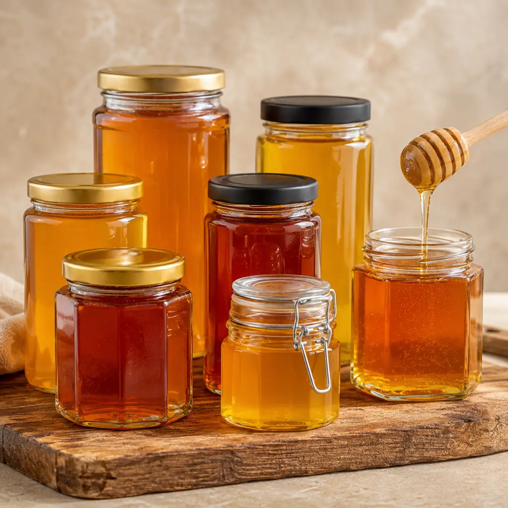 Glass condiment bottles and jars for mustard, spreads, dips and table sauces in Namibia