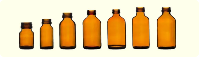Syrup Amber Glass Bottles